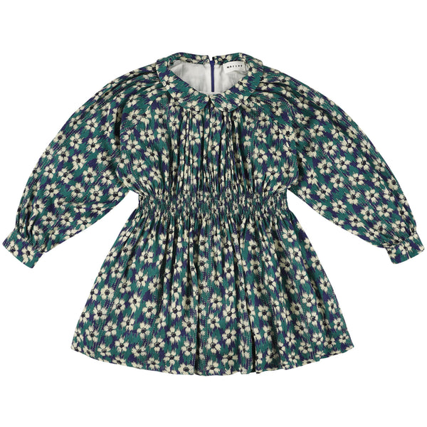 Morley Zola Girls Dress With Smock Navy