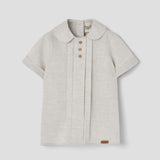 Popelin Grey Shirt With Central Panel ||19.2