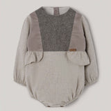 Popelin romper sand with side panels || 1.2
