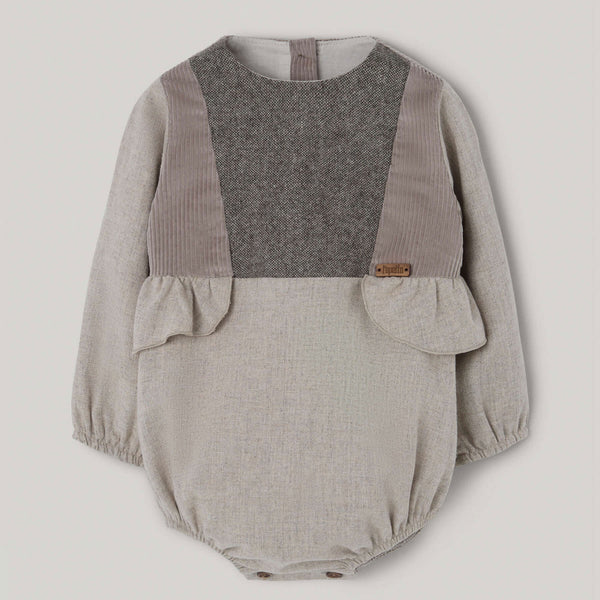 Popelin romper sand with side panels || 1.2