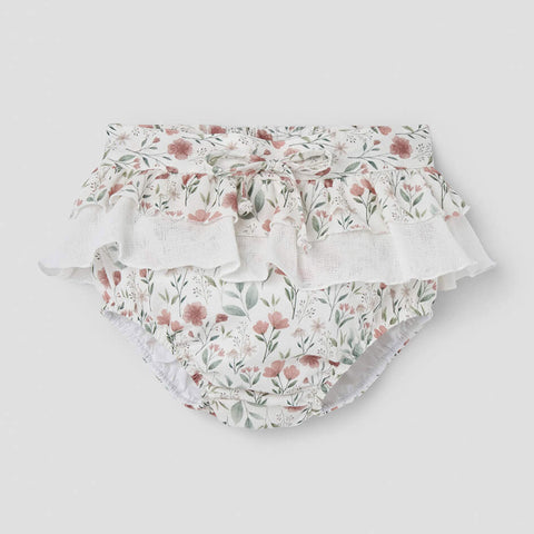 Popelin Poppy Pattern Culotte With Double Frill ||52.6