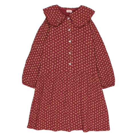 Buho Cottage Maxi Dress Pomegranate