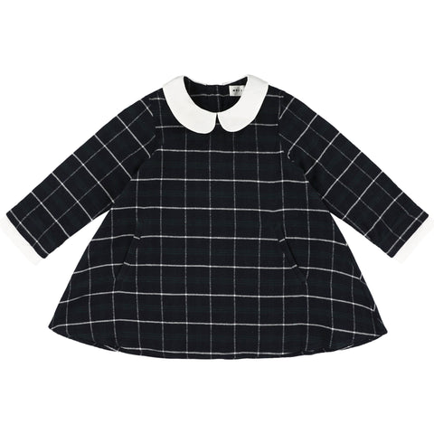 Morley Zante Girls Dress With White Collar Bleu