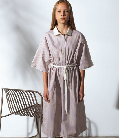 Unlabel Blur Dress Sand Stripes