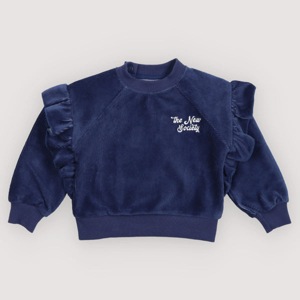 The New Society Clau Baby Sweatshirt Infinite Navy