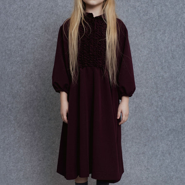 Unlabel Oder Dress Dark Burgundy