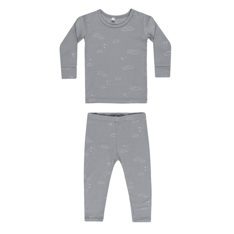 QUINCY MAE BAMBOO PAJAMA SET || CLOUDS