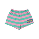 The New Society Smiley Baby Short Stripes Hibiscus