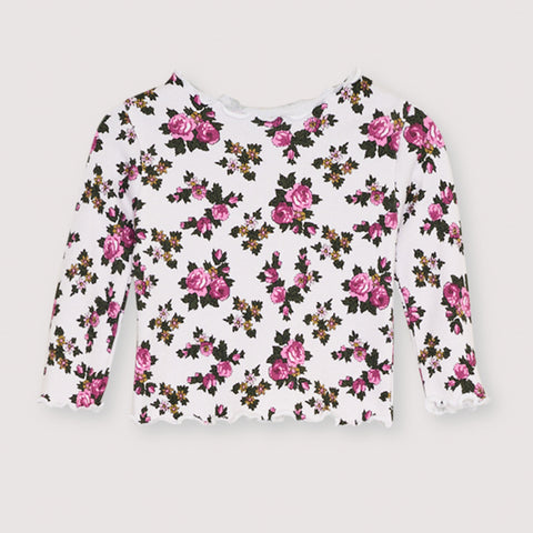 The New Society TNS Rib Baby Tee Elyse Print