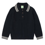 Fub Zigzag Polo Dark Navy