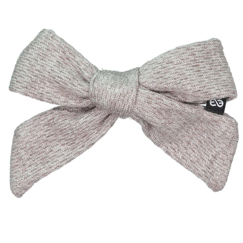 Knot Hairbands Metallic Bow Clip // Smoke