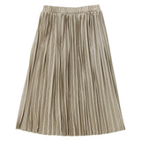 Coco Blanc Gingham Maxi Skirt Brown
