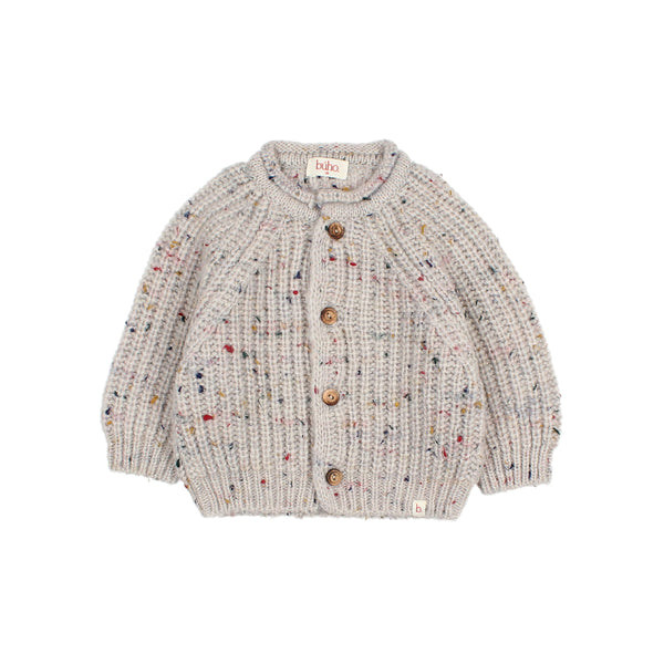 Buho BB Botonato Cardigan Pearl Grey