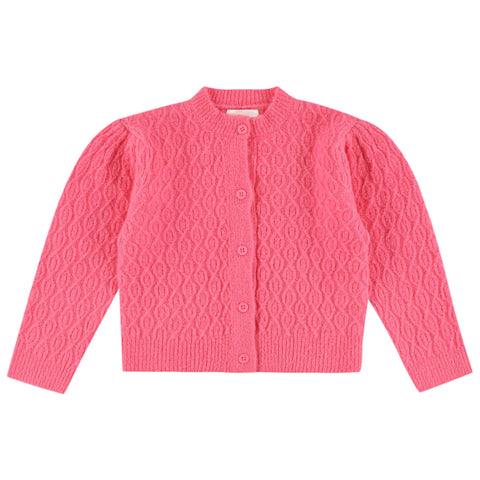 Morley Yngrid Girls Cardigan Lipstick