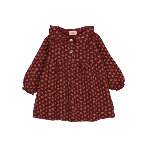 Buho BB Cottage Dress Pomegranate