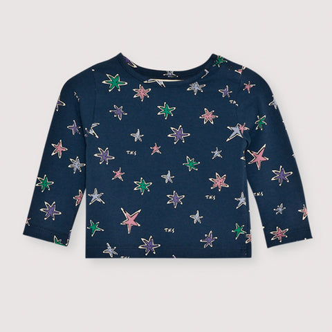 The New Society TNS Jersey Baby Tee Althea Print