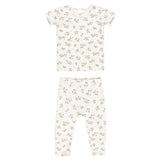 QUINCY MAE BAMBOO SHORT SLEEVE PAJAMA SET || STRAWBERRIES