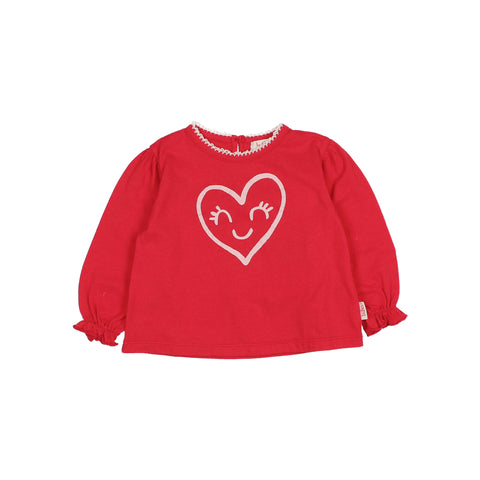Buho Cuore T-Shirt Poppy Red