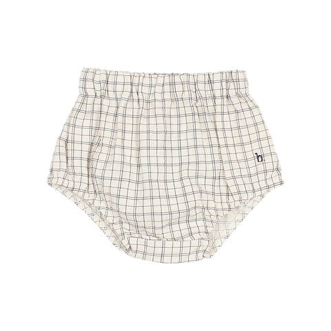 Buho BB Mini Check Bloomer Ecru