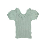 Buho Rib Collar T-Shirt Sage Green