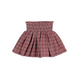 Buho Tartan Skirt Pomegranate