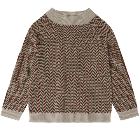 Fub Herringbone Sweater Oat Melange