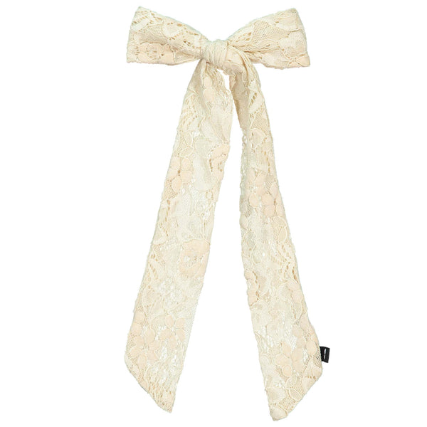 Knot Hairbands Lace Bow // Cream