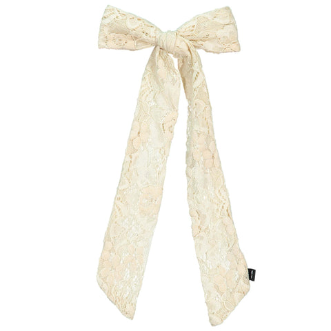 Knot Hairbands Lace Bow // Cream