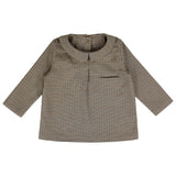 Coco Blanc Houndstooth Peter Pan Shirt