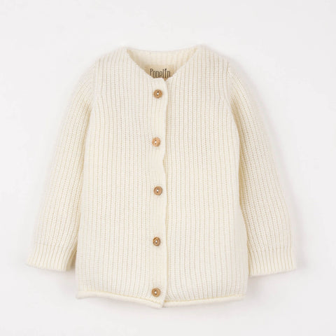 Popelin Off-White Brioche Stitch Jacket