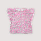 The New Society Melina Blouse Peony Hibiscus Print