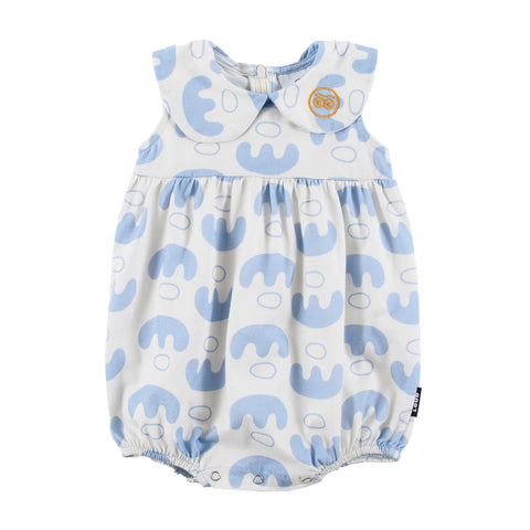 Loud Apparel Splendid Romper Collar Abstract Boat Aop