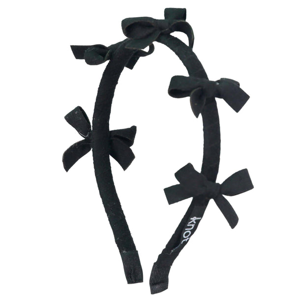 Knot Hairbands Woolly Headband // Black