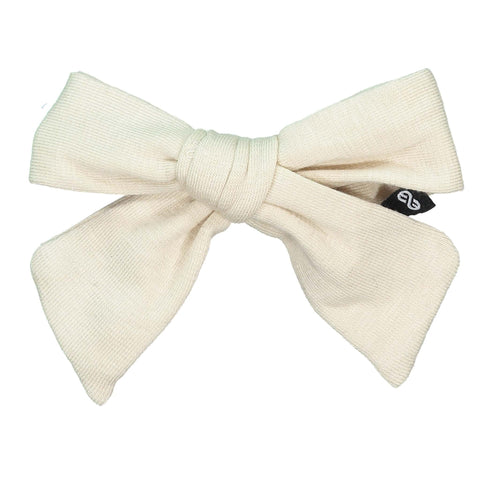 Knot Hairbands Jersey Bow Clip // Cream