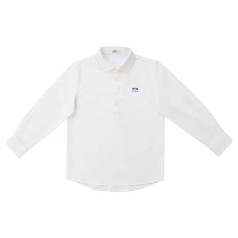 Coco Blanc Boys White Shirt White