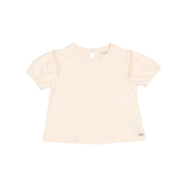 Buho BB Lace Linen T-Shirt Ivory