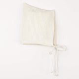 Popelin Off-White Knitted Bonnet