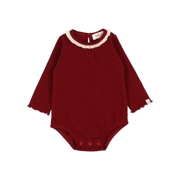 Buho BB Soft Rib Bodysuit Pomegranate