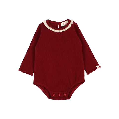 Buho BB Soft Rib Bodysuit Pomegranate