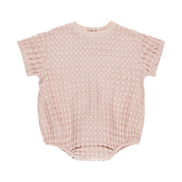 QUINCY MAE RELAXED BUBBLE ROMPER || BUBBLEGUM