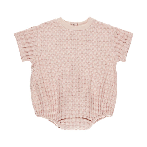 QUINCY MAE RELAXED BUBBLE ROMPER || BUBBLEGUM