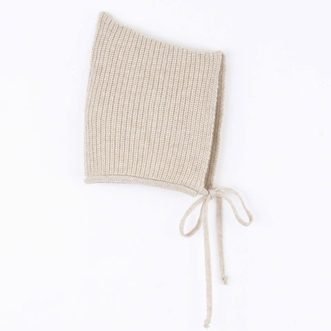 Popelin Sand Knitted Bonnet