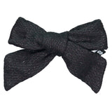 Knot Hairbands Metallic Bow Clip // Black