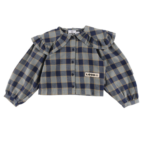Loud Apparel Tradition Shirt Collar Check Indigo
