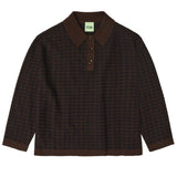 Fub Checked Polo Mocca/Dark Navy