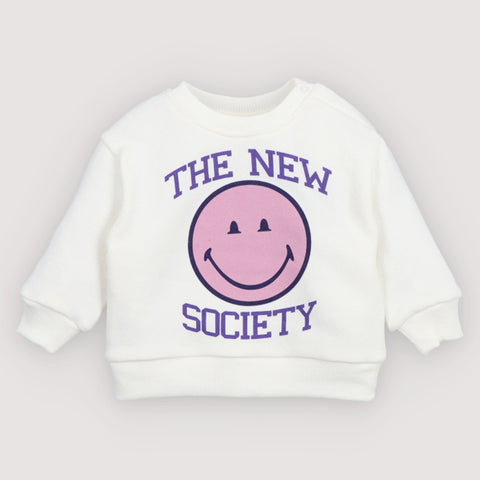 The New Society Smiley Baby Sweatshirt
