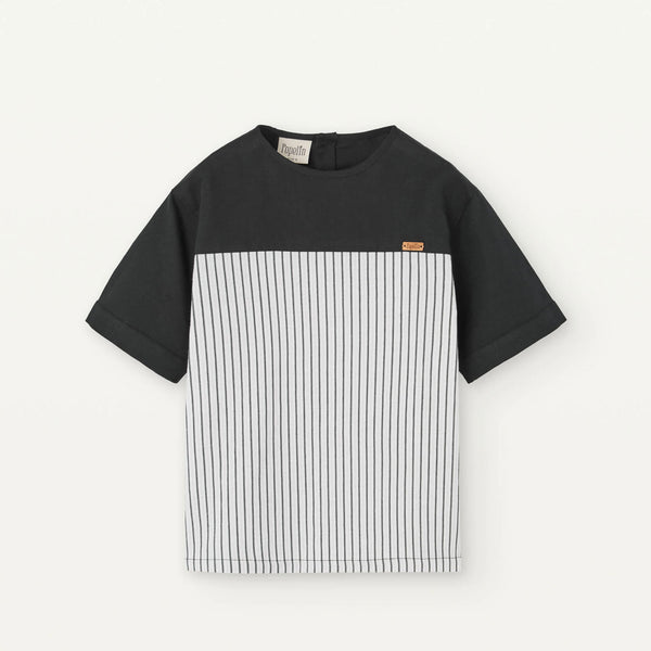 Popelin Striped Yoke Shirt