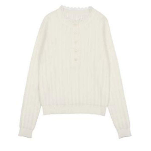 Coco Blanc Pointelle Sweater