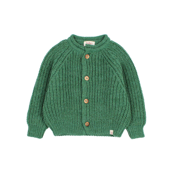 Buho BB Soft Knit Cardigan Forest Green