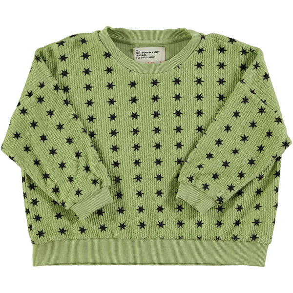 Piupiuchick Sweatshirt Green Black Stars